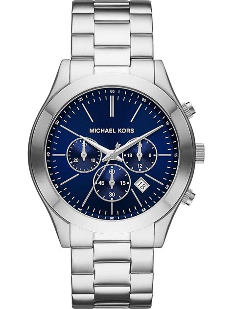 michael kors chronograph mk-8128|michael kors mk8128 black silver black .